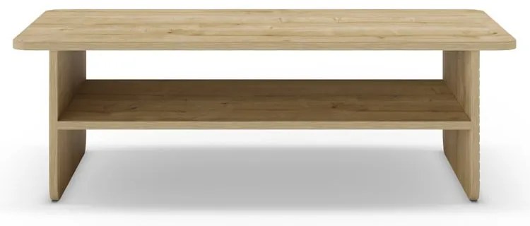 Stolik z blatem w dekorze dębu w naturalnym kolorze 60x110 cm Daira – Marckeric