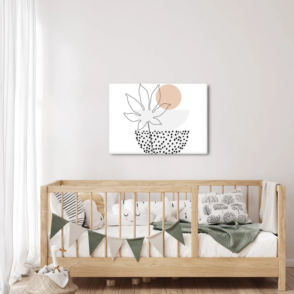 Obraz - Line art flowers N⁰3 (70x50 cm)