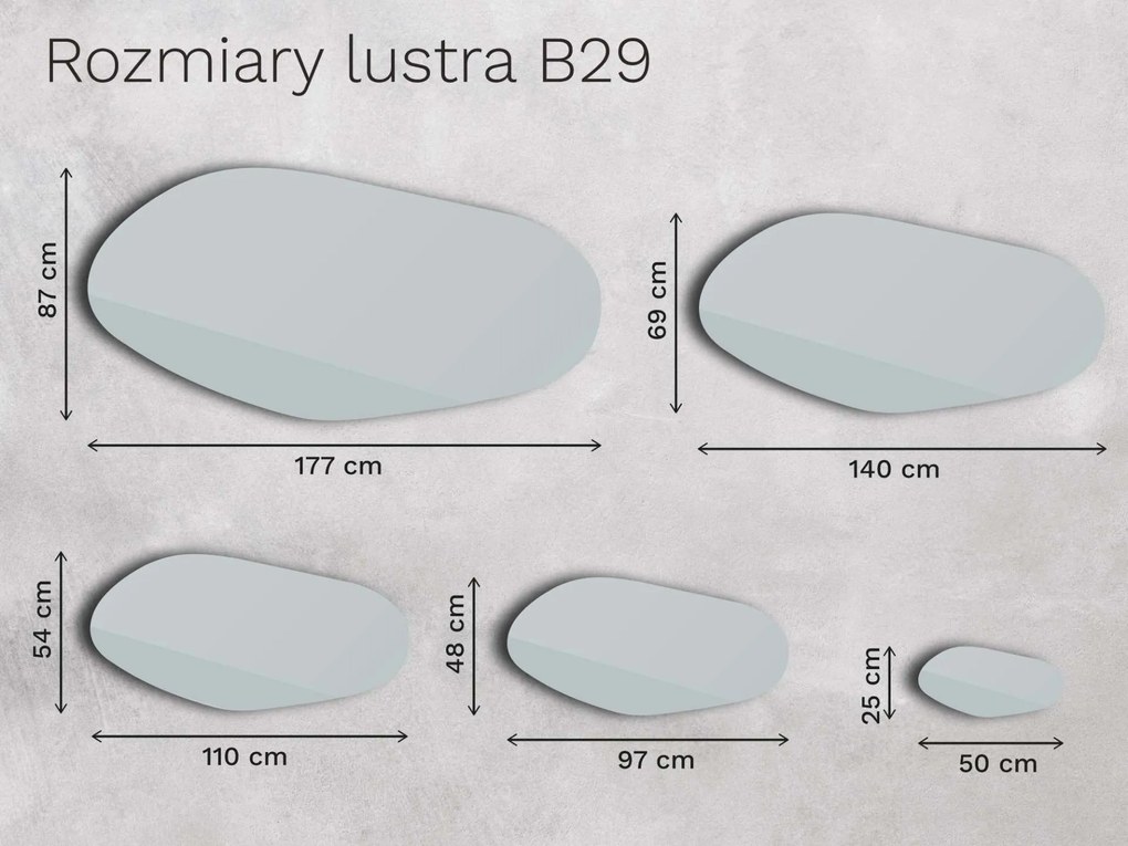 Lustro brązowe Base B29 110×54