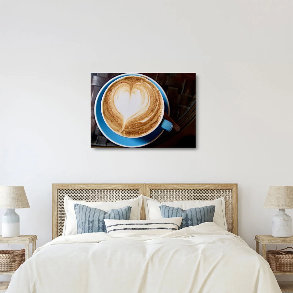 Obraz na szkle - Latte Art (70x50 cm)
