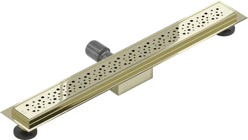 Mexen Flat M12 odpływ liniowy 50 cm, złoty - 1521050-15
