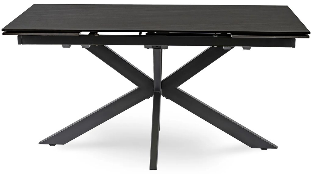 Stół Prostokątny Rozkładany BRUNO 160-240 cm Ceramiczny Czarny do Salonu Nowoczesny Loft