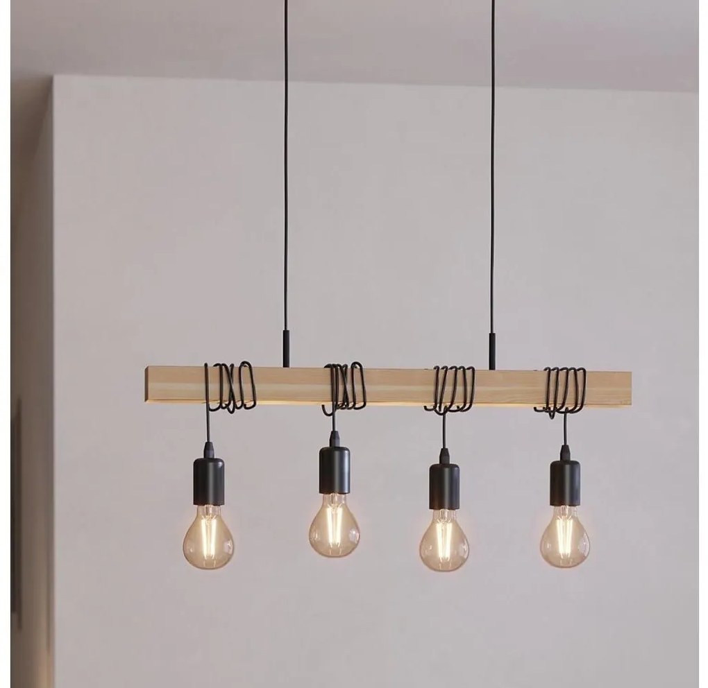 Eglo 43512 - Żyrandol na lince TOWNSHEND 4xE27/60W/230V