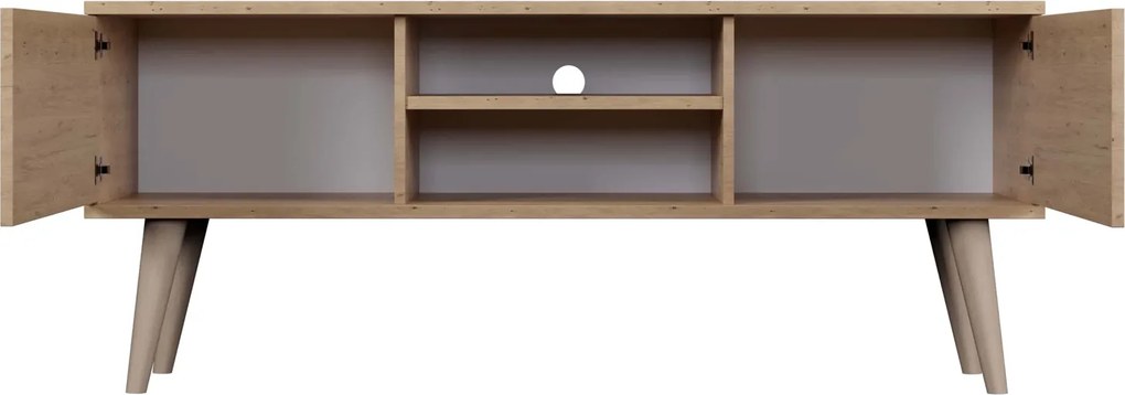 Szafka RTV w stylu skandynawskim Toronto 120 dąb artisan