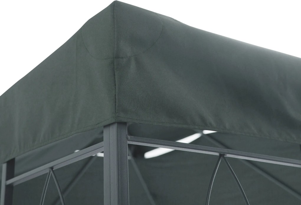 Zapasowy dach do metalowego pawilonu ogrodowego namiot imprezowy namiot ogrodowy 3x4 | Aosom.pl