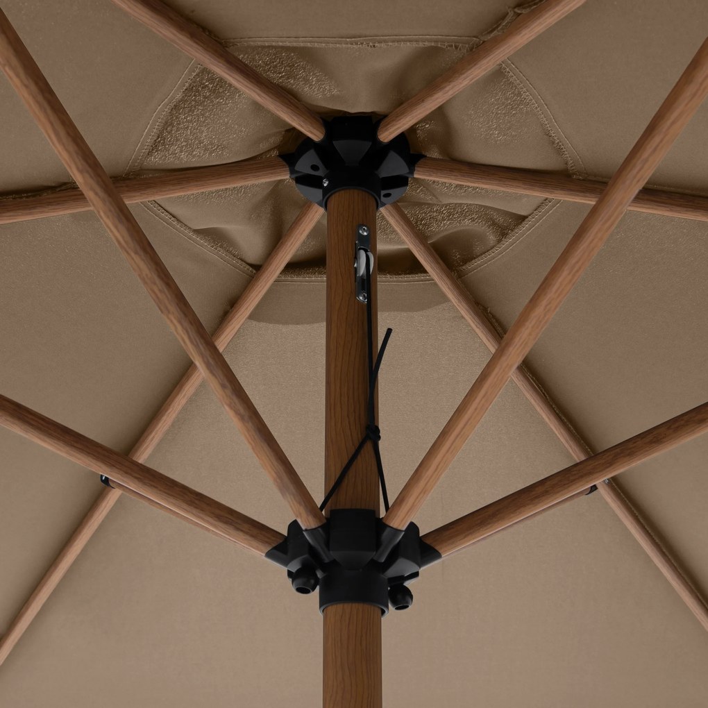 Doppler LIFE parasol ogrodowy 305 cm brązowy