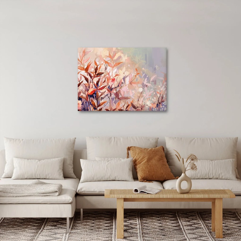 Obraz - Malowanie pastelami jesieni (70x50 cm)
