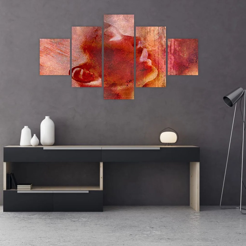 Obraz - Profil twarzy kobiety (125x70 cm)