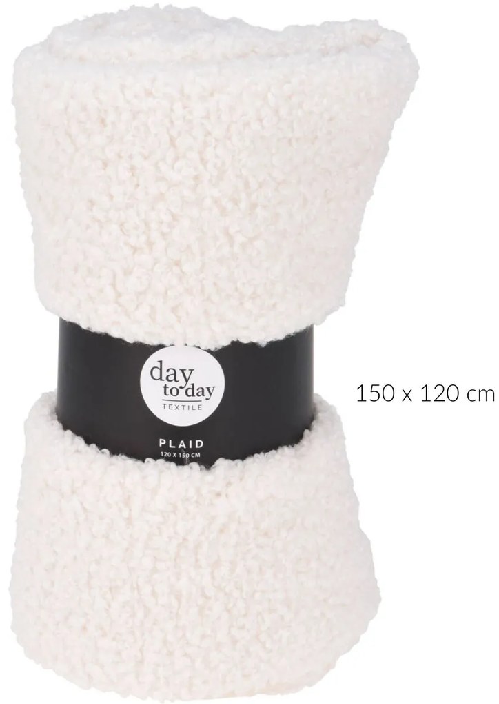 Gruby koc boucle TEDDY, 150 x 120 cm