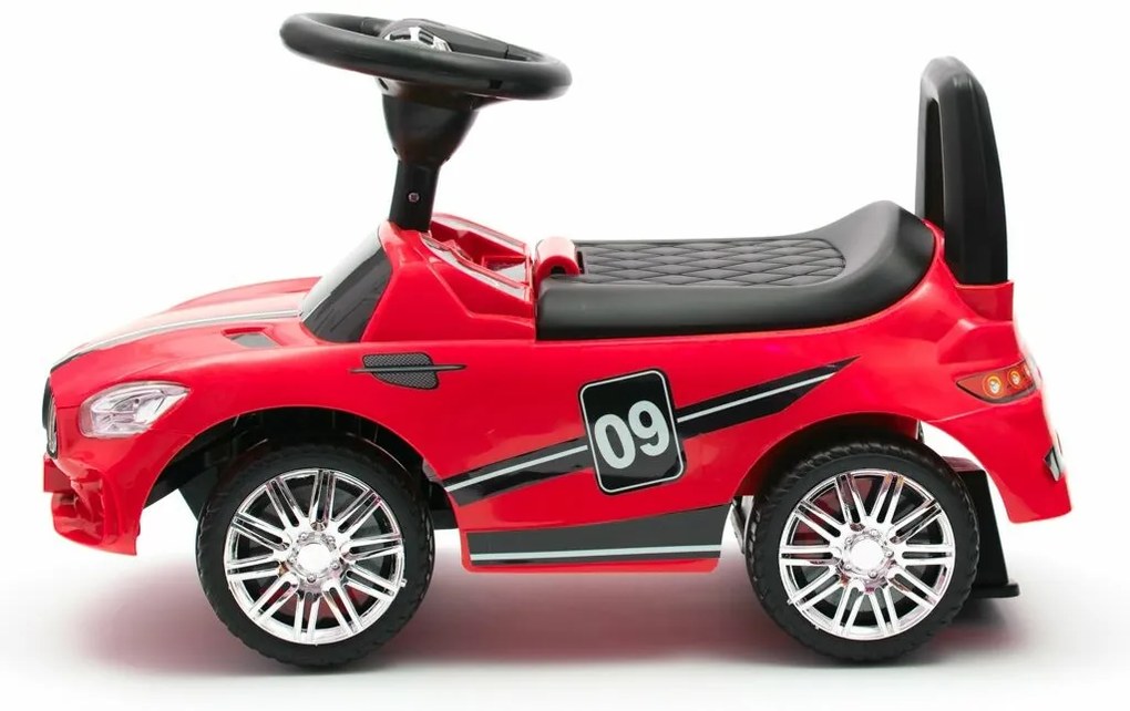 Baby Mix Odpychacz dla dzieci z dźwiękiem Racer, czerwony