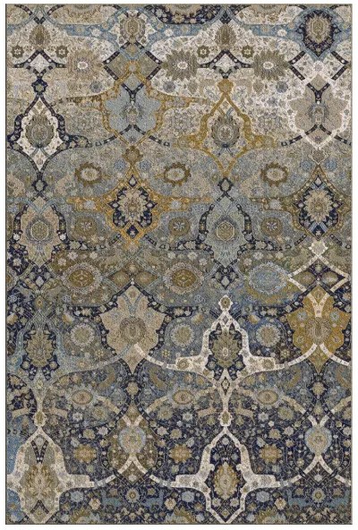 Dywan Dywilan Omega Wełniany Dywan KIRMAN koniak 170x235 Prostokąt