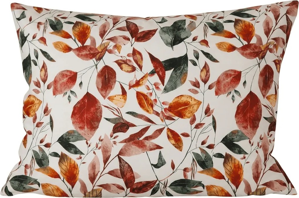 Poszewka na poduszkę z mikrofibry AUTUMN LEAVES 50x70 cm, kolorowa