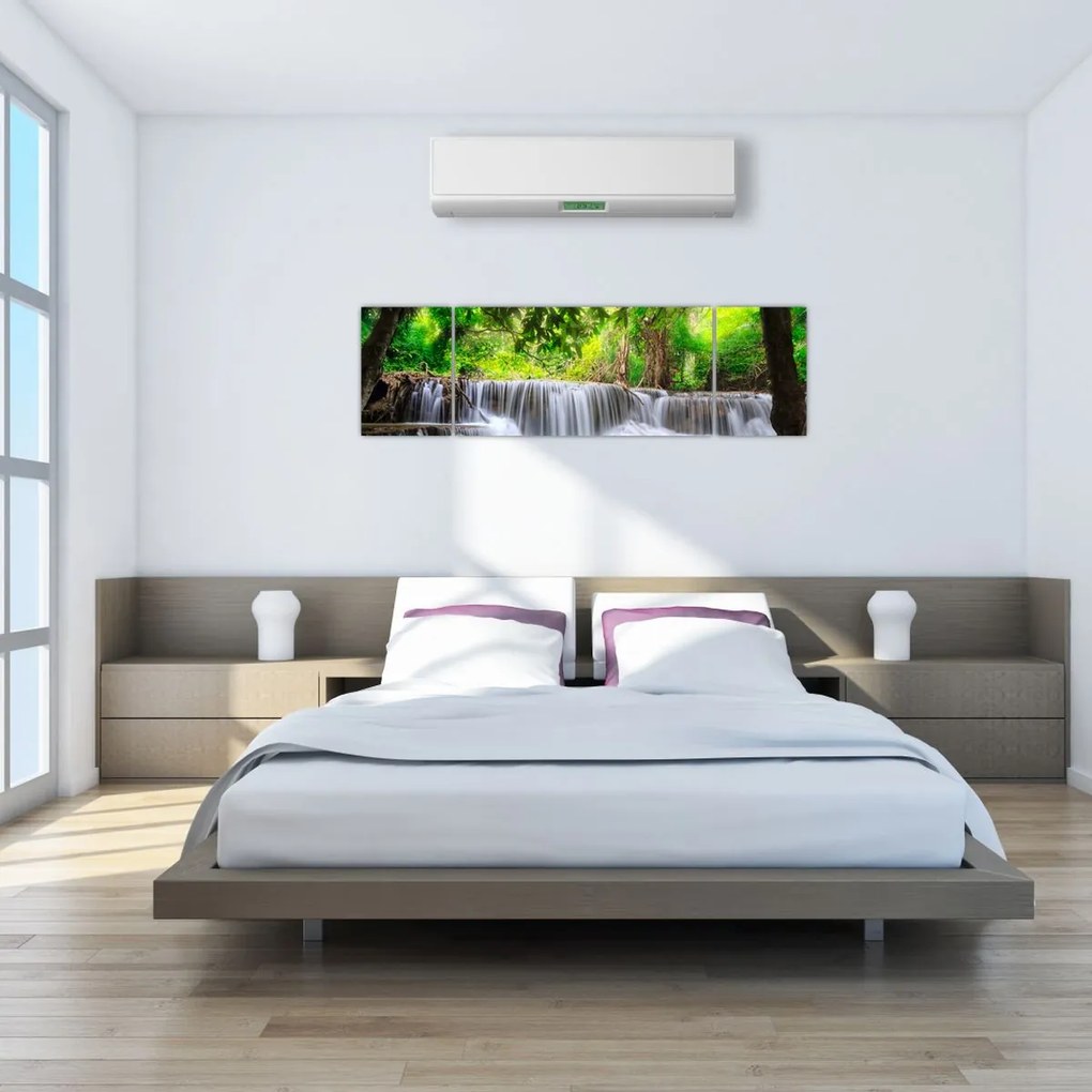 Obraz wodospadu w Kanchanaburi, Tajlandia (170x50 cm)