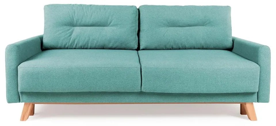 Turkusowa sofa rozkładana Bonami Selection Pop