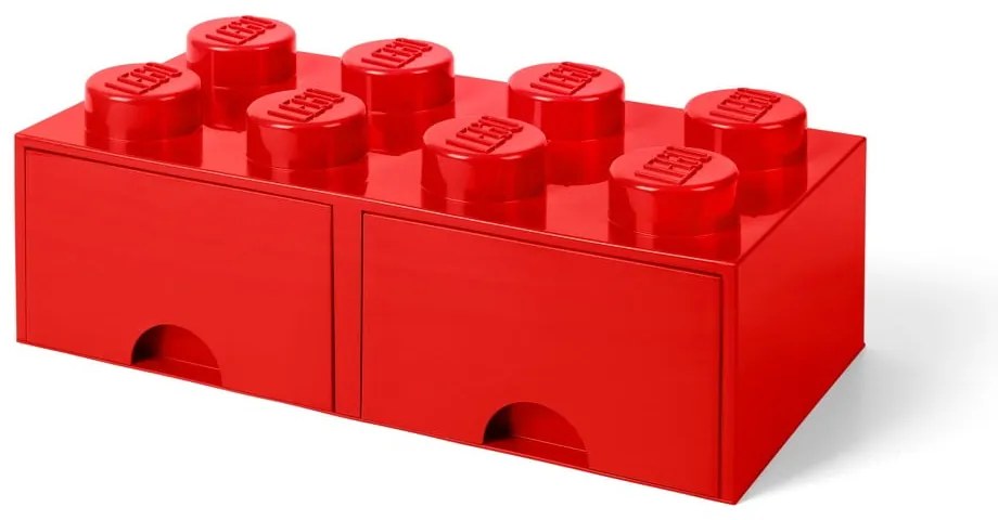 Czerwony pojemnik z 2 szufladami LEGO®