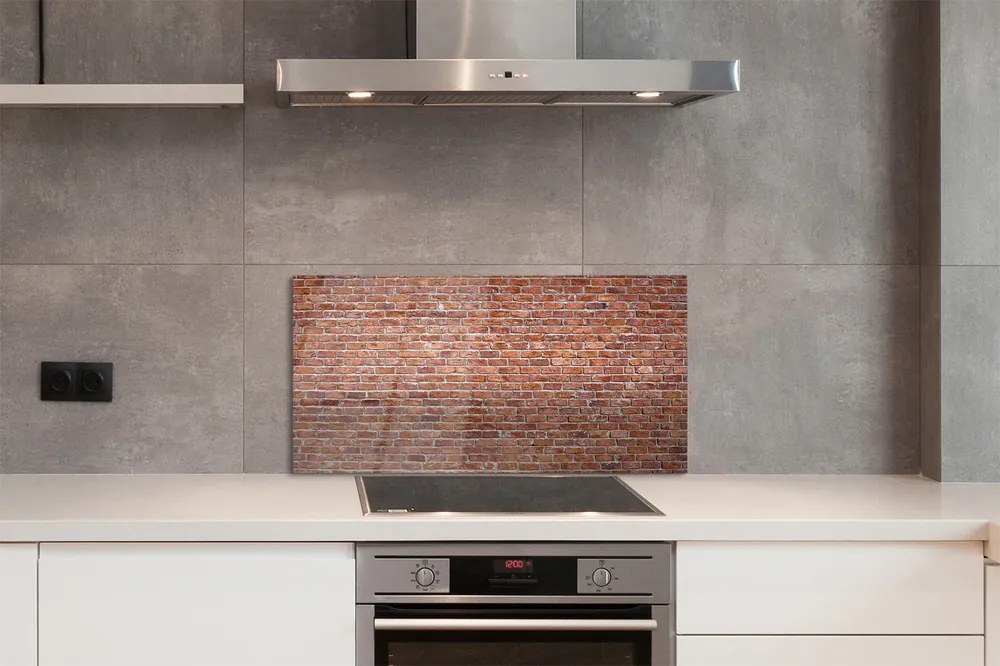 Panel szklany do Kuchni Ceglany Detal Architektoniczny