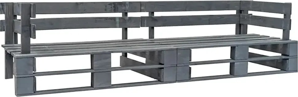 2-osbowa sofa z palet do ogrodu K1-D55