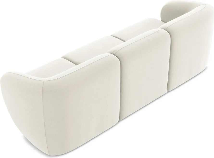 Beżowa aksamitna sofa 244 cm Lani – Makamii