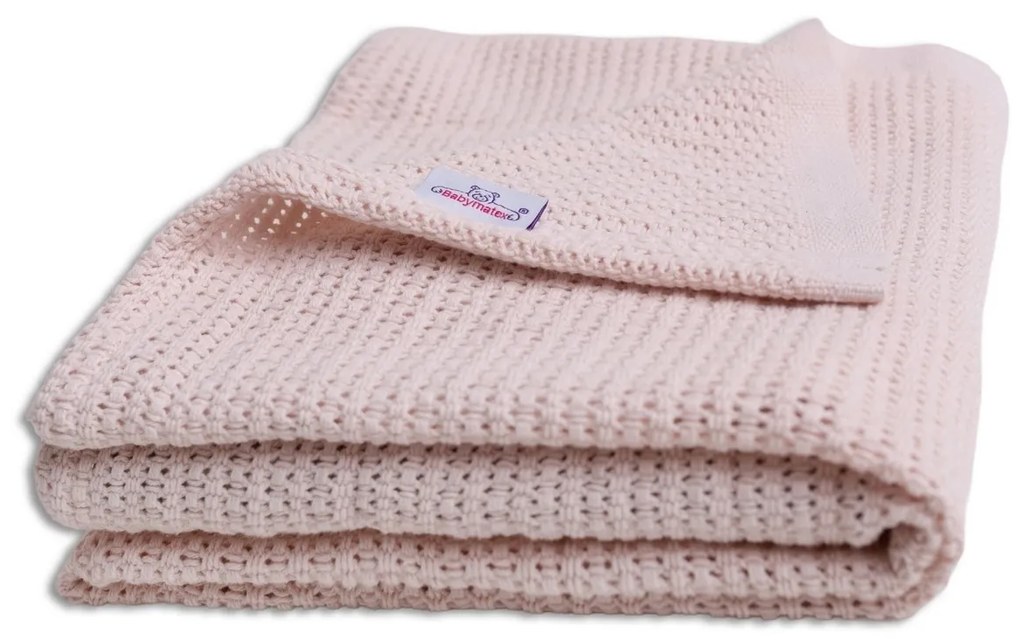 Babymatex Kocyk dziecięcy Lili pudrowy, 75 x 100 cm