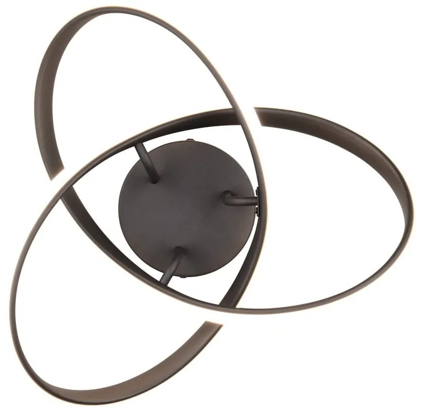 Czarna lampa sufitowa LED Meo – Reality