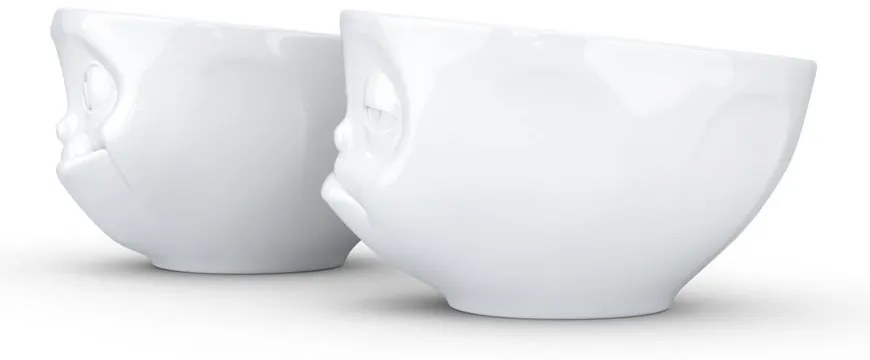 Komplet 2 białych porcelanowych łakomych miseczek 58products, 200 ml