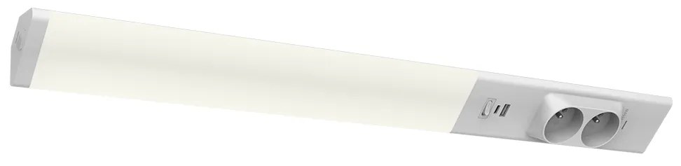 Lampa Podszafkowa Dual 18W 4000K USB-A/C + Gniazda 230V