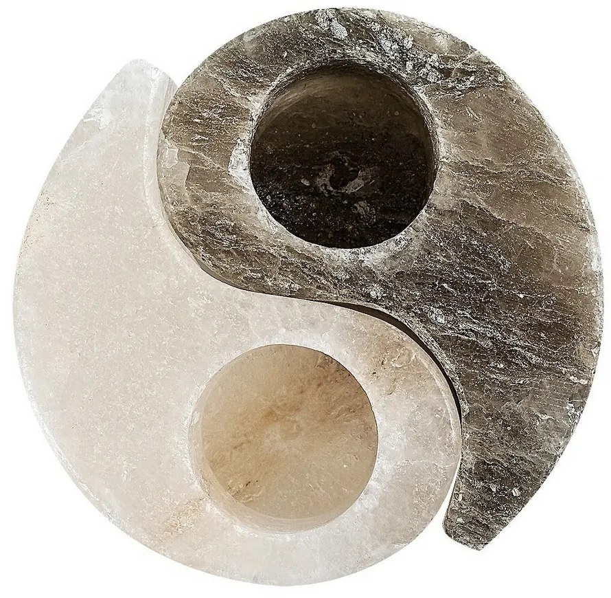 Rabalux 76034 świecznik solny Soluna, czarno-biały