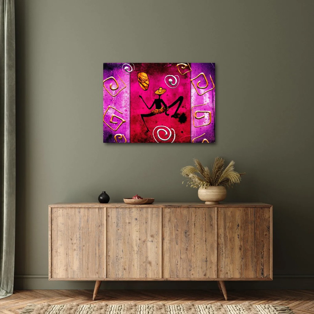 Obraz historycznego muralu (70x50 cm)