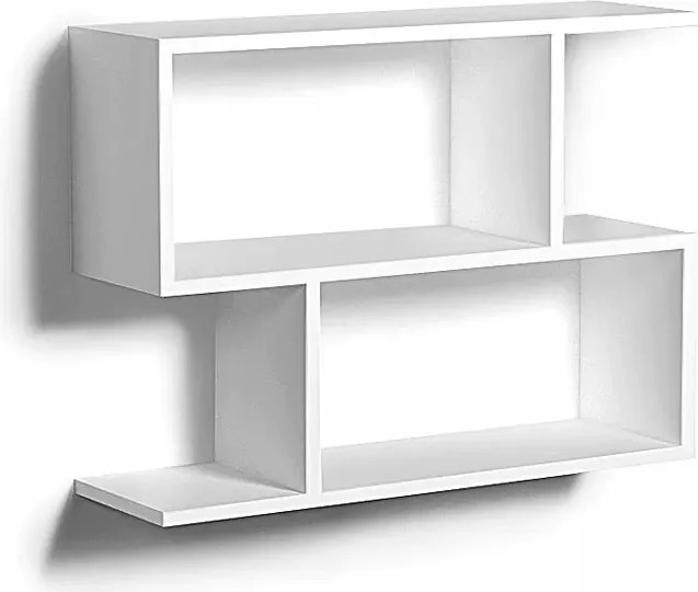 Nowoczesna biała półka wisząca B7-K47