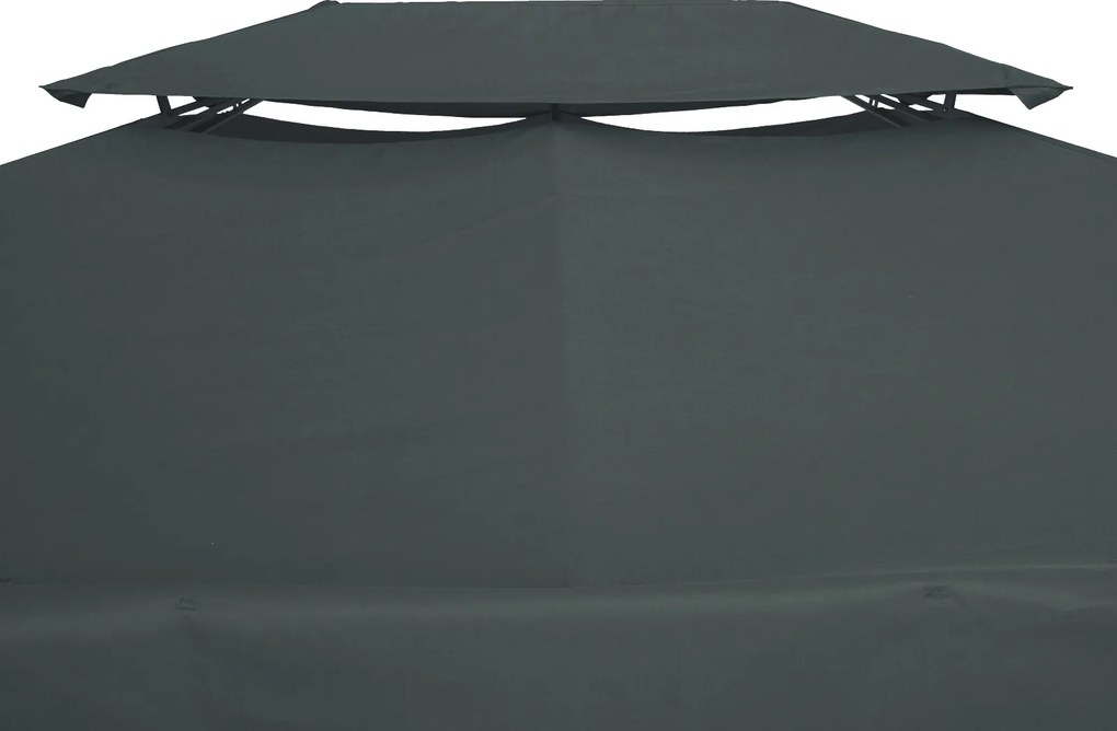 Zapasowy dach do metalowego pawilonu ogrodowego namiot imprezowy namiot ogrodowy 3x4 | Aosom.pl