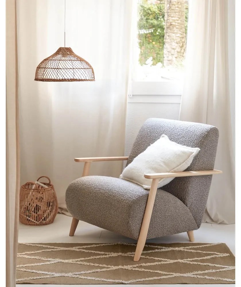 Poszewka na poduszkę z mieszanki wełny 45x45 cm Augustina – Kave Home
