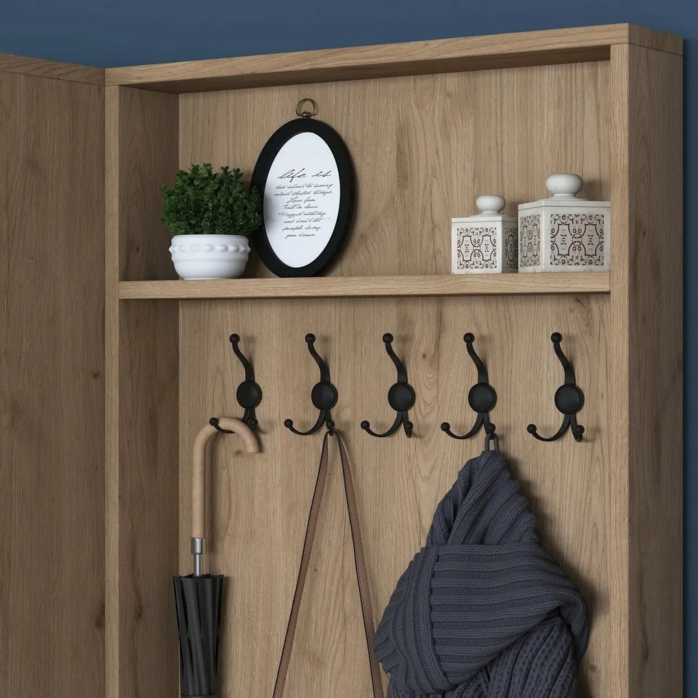 Zestaw do przedpokoju Pone White and Walnut II