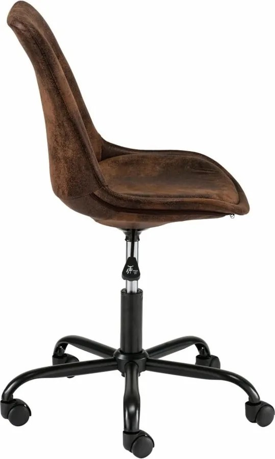 Brązowy fotel biurowy na kółkach Støraa Dennis