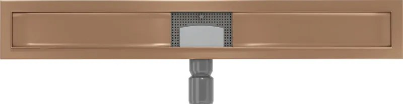 Mexen Flat korpus do odpływu liniowego 80 cm, miedź szczotkowana - 1C15080