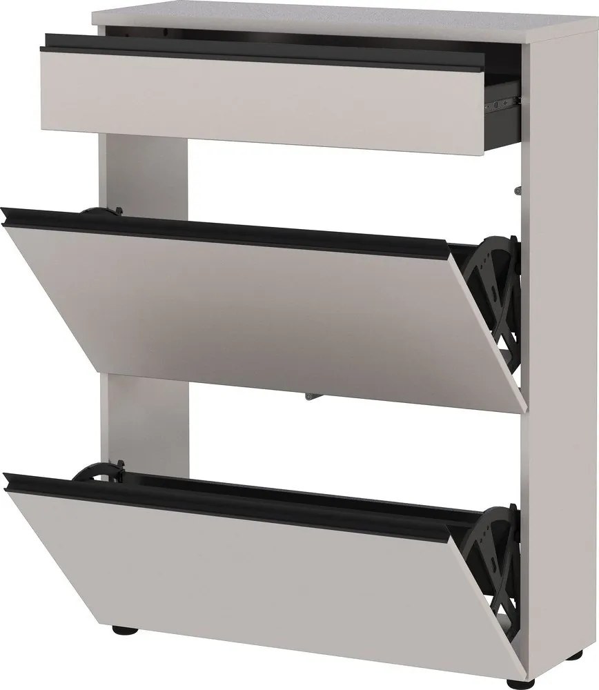 Kremowa szafka na buty 80x107x29 cm Baldone – Germania