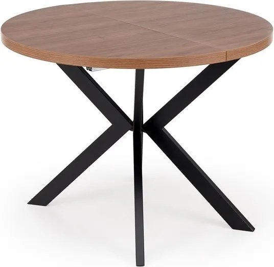 Okrągły stół rozkładany do 250 cm Peroni Halmar orzech / czarny