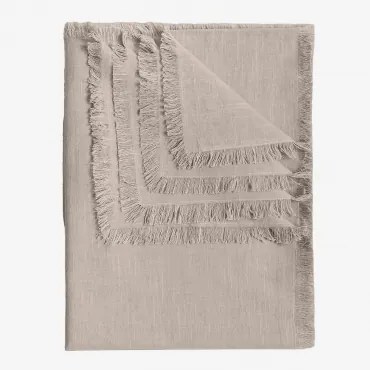 Obrus 140x240 Cm Z Bawełny Nedeliya Sand Grey - Sklum