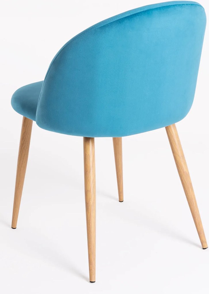 Zestaw 4 Krzese Vint Aksamitne