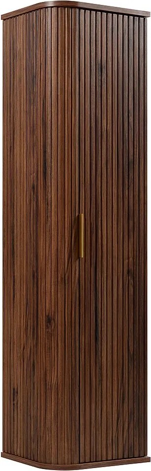 Szafka łazienkowa wisząca, dąb orzech, 35,5 x 139 x 31,5 cm