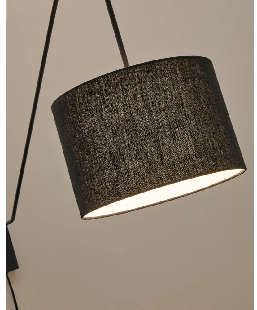 Czarny kinkiet ø 25 cm Jex – Kave Home