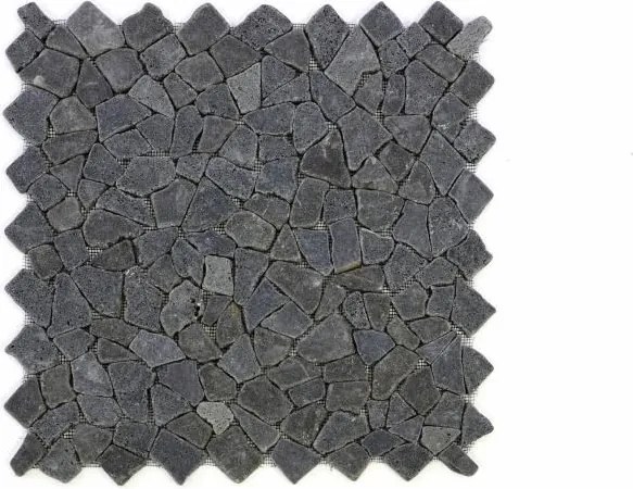 Mozaika kamienna z andezytu Garth na siatce ciemno szara 1 m2