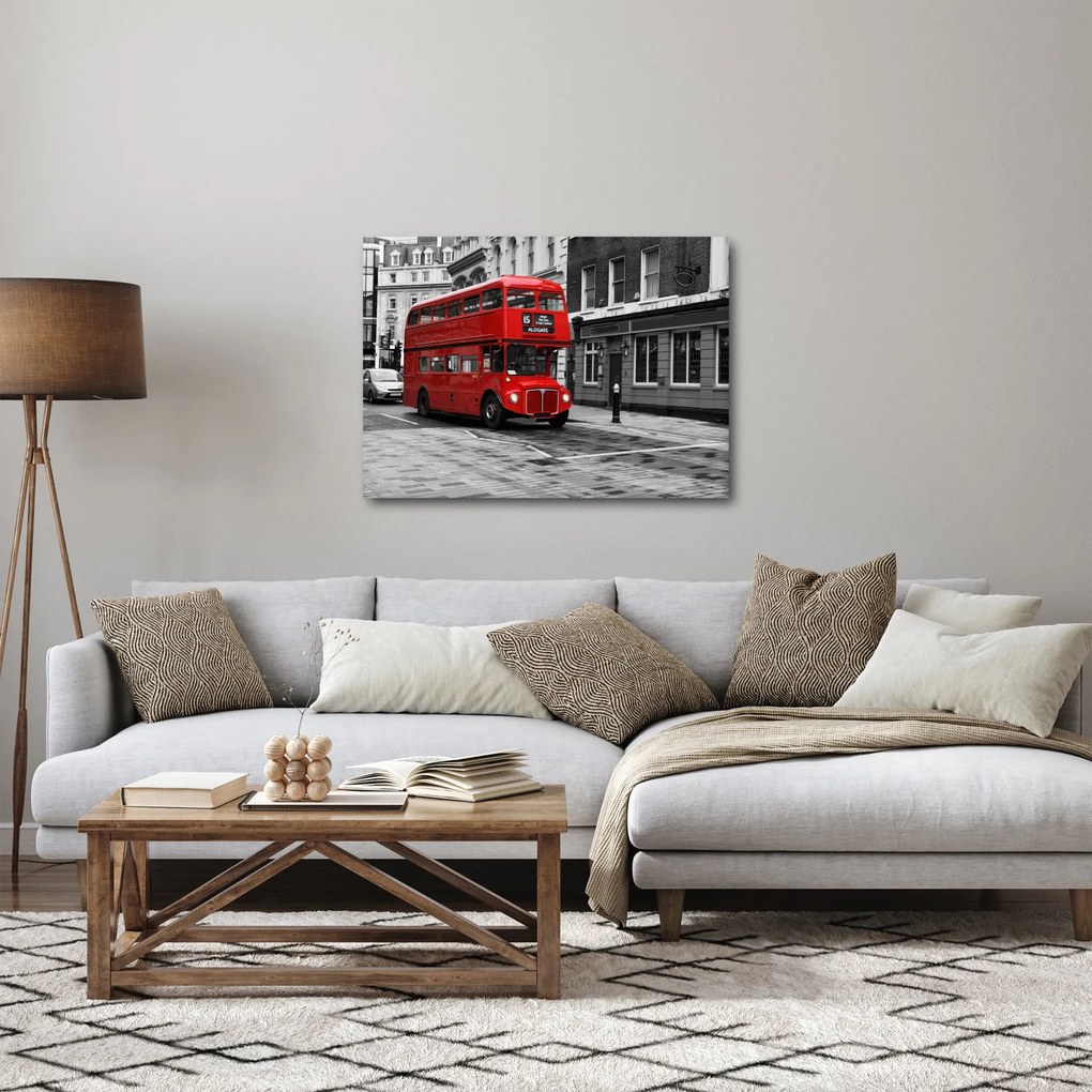 Obraz - Londyn z autobusem (70x50 cm)