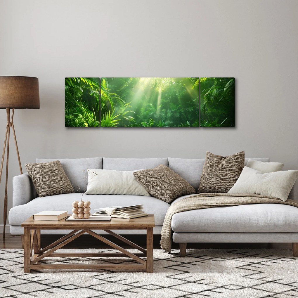 Obraz - Las deszczowy (170x50 cm)