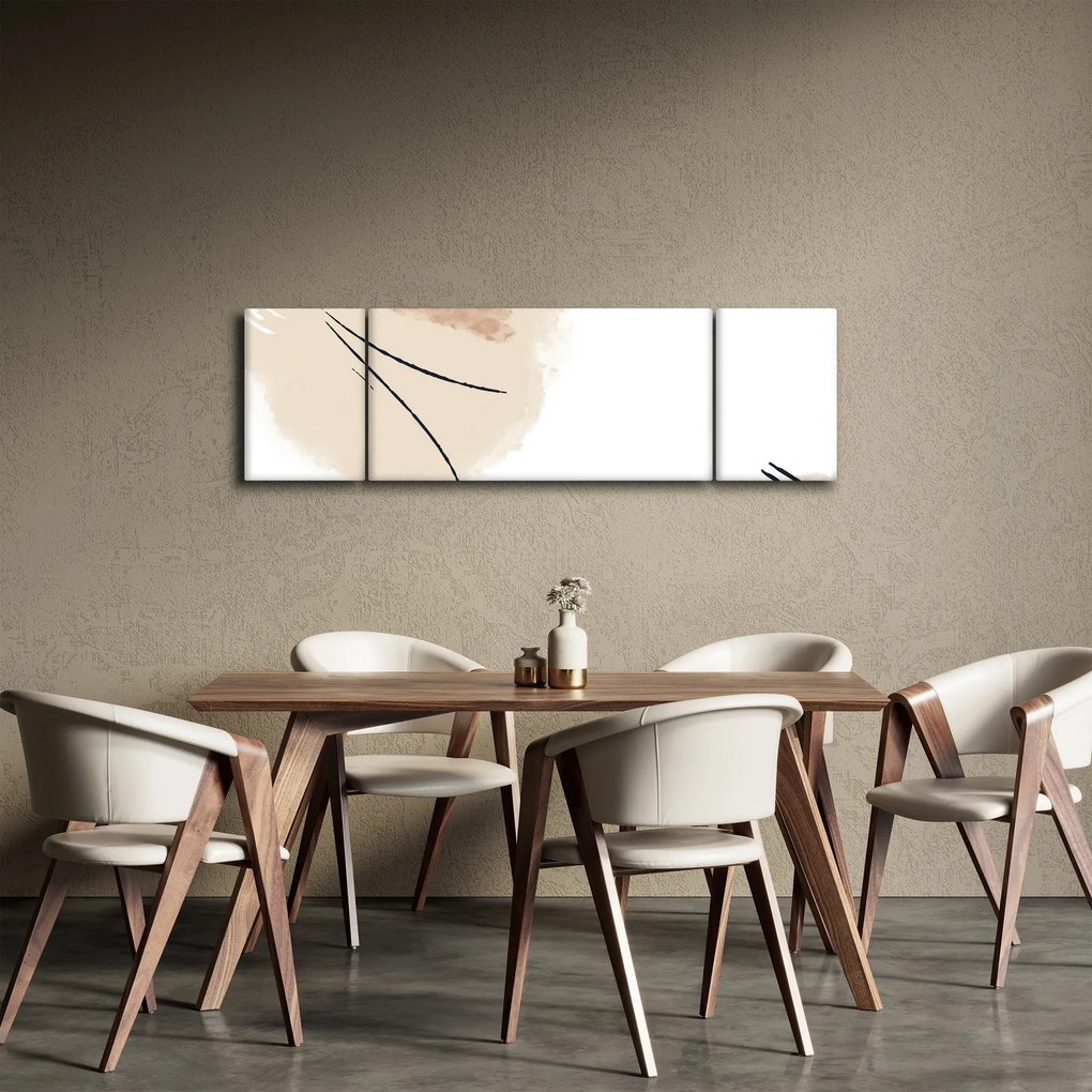 Obraz - Biała abstrakcja (170x50 cm)