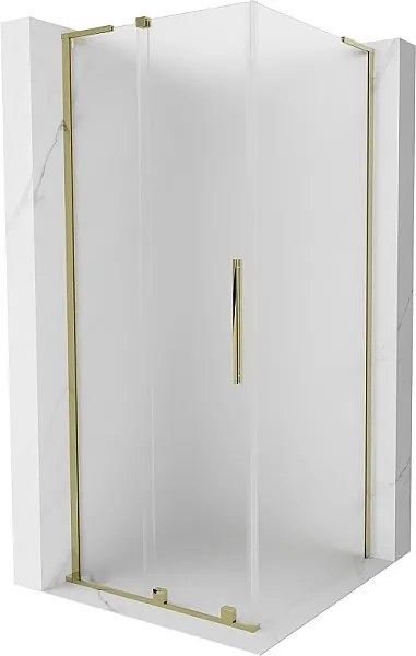 Mexen Velar L kabina prysznicowa rozsuwana 90 x 90 cm, szron, złota - 871-090-090-33-50