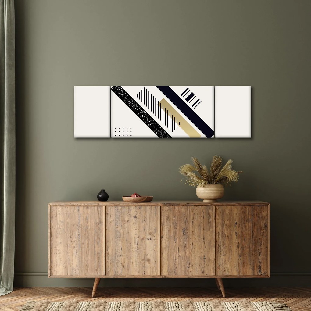 Obraz - Kształty geometryczne N⁰5 (170x50 cm)
