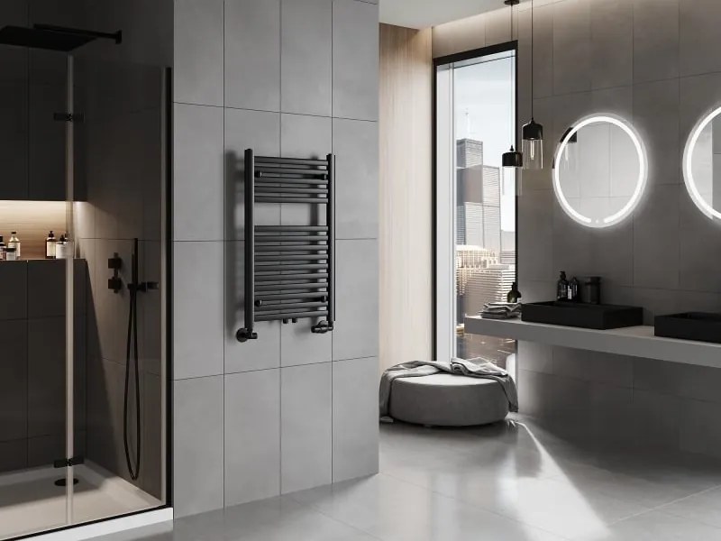 Mexen Hades grzejnik łazienkowy 800 x 500 mm, 386 W, czarny - W104-0800-500-00-70