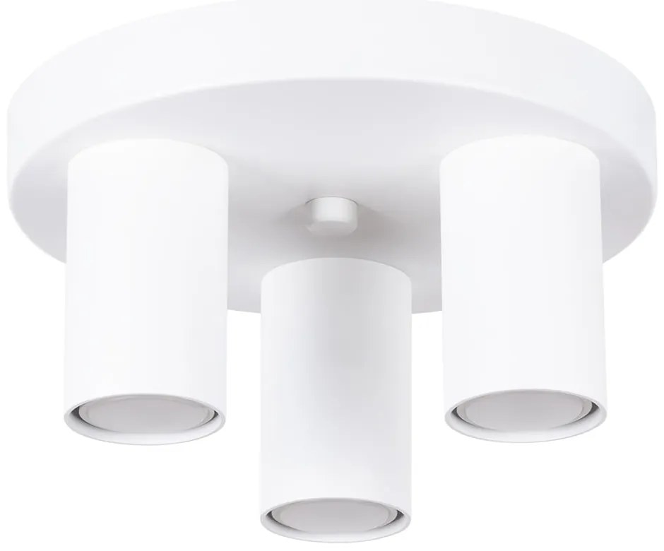 Biała lampa sufitowa Castro – Sollux