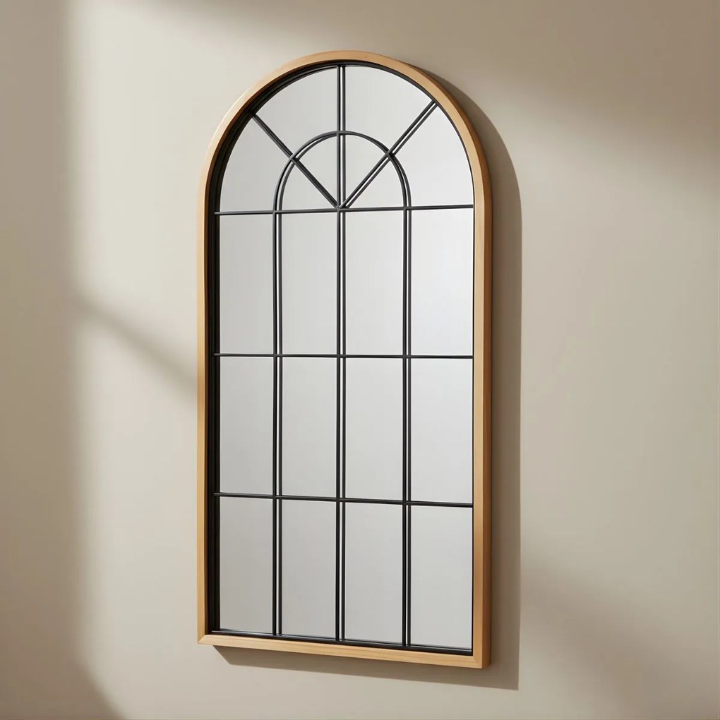 Duże, dekoracyjne lustro wiszące ARCUS, 110 x 56 cm