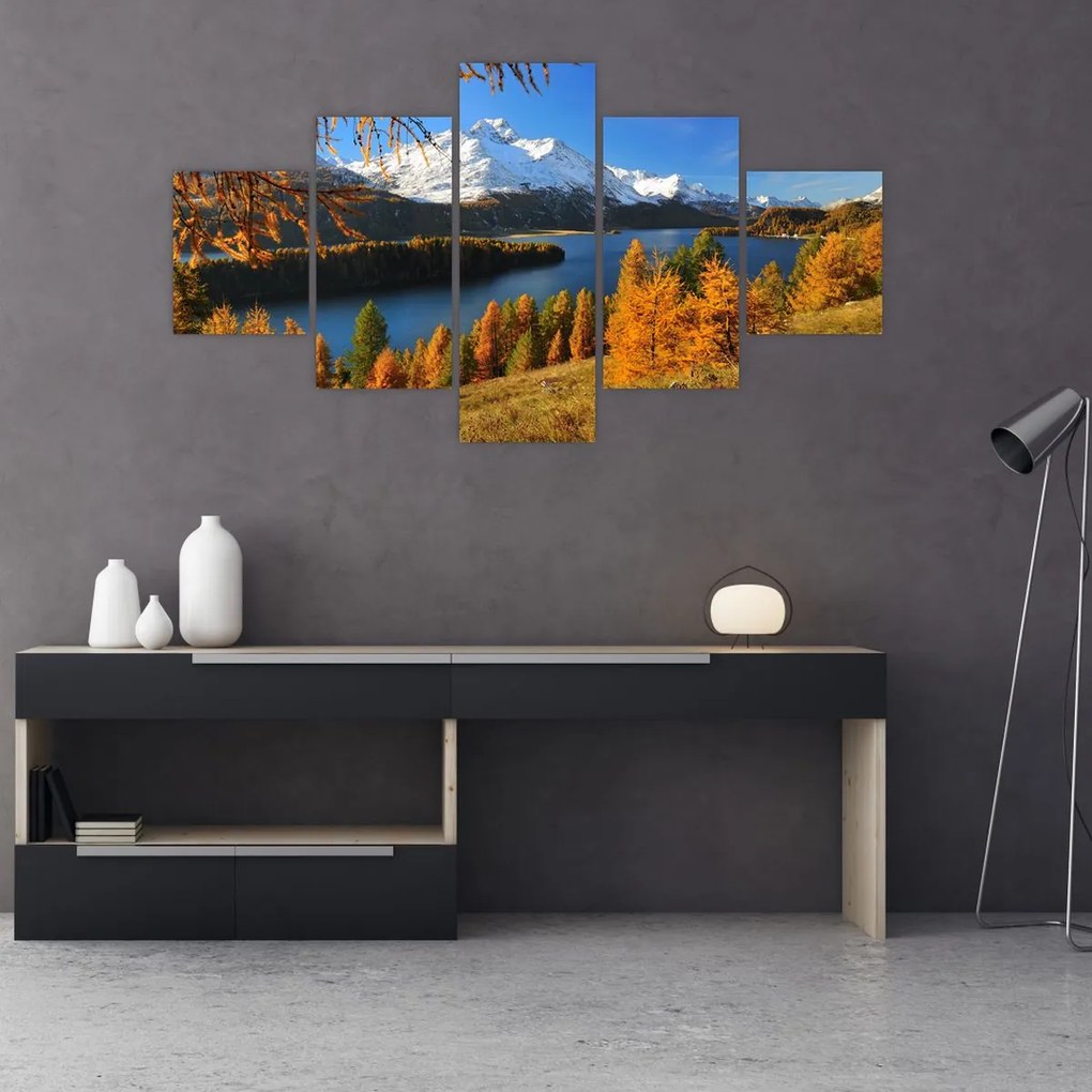 Obraz - Jesień w Alpach (125x70 cm)